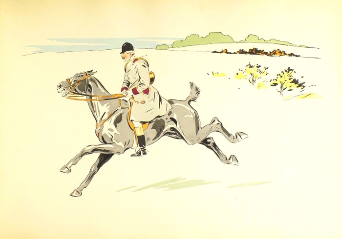 Illustration de Philippe Roque tirée de de l'ouvrage L'Equipage du Francport paru en 1910 - Société de Vènerie (1)